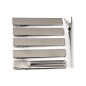 10 Pinces cheveux crocodile plat en métal argenté 6cmx1cm 10 Pinces cheveux crocodile plat en métal argenté 6cmx1cm