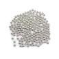 Lot de 200 perles 4mm rondes argenté Lot de 200 perles 4mm rondes argenté