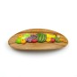 Barrette cheveux ovale fruit pastèque 10cm Barrette cheveux ovale fruit pastèque 10cm