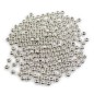 Lot de 200 perles 5mm rondes argenté Lot de 200 perles 5mm rondes argenté