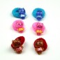 Lot de 6 élastiques cheveux enfant motif chat debout Lot de 6 élastiques cheveux enfant motif chat debout