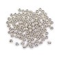 Lot de 100 perles 6mm rondes argenté Lot de 100 perles 6mm rondes argenté
