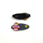Lot de 2 clic clac enfant jean motif poupée peinte