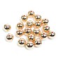 Lot de 20 perles 12mm rondes doré Lot de 20 perles 12mm rondes doré