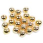 Lot de 20 perles 14mm rondes doré Lot de 20 perles 14mm rondes doré