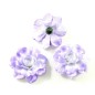 Lot de 10 fleurs artificielles sans tige diam. 5.5cm - mauve