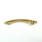 Barrette cheveux métal chaine 8cm - doré
