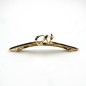 Barrette cheveux métal 11cm motif entrelacé - doré Barrette cheveux métal 11cm motif entrelacé - doré