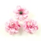 Lot de 10 fleurs artificielles sans tige diam. 5.5cm - rose
