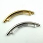 Barrette cheveux longue incurvée, en métal brossé 11cm - doré Barrette cheveux longue incurvée, en métal brossé 11cm - doré