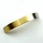 Barrette cheveux incurvée, en métal brossé 10cm, bicolore doré argenté Barrette cheveux incurvée, en métal brossé 10cm, bicolore doré argenté