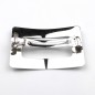 Barrette cheveux en métal brossé 8cm - argenté Barrette cheveux en métal brossé 8cm - argenté