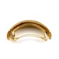 Barrette cheveux queue de cheval 7cm, métal brossé - doré