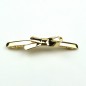 Barrette cheveux noeud 10.5cm, en métal - doré