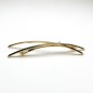 Barrette cheveux X 13cm, en métal - doré Barrette cheveux X 13cm, en métal - doré