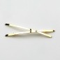 Barrette cheveux X 13cm, en métal - doré Barrette cheveux X 13cm, en métal - doré