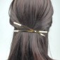Barrette cheveux X 13cm, en métal - doré Barrette cheveux X 13cm, en métal - doré