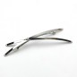 Barrette cheveux X 13cm, en métal - argenté Barrette cheveux X 13cm, en métal - argenté