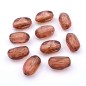 10 perles fantaisies acrylique 21mmx11mm marron 10 perles fantaisies acrylique 21mmx11mm marron