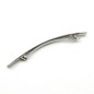 Barrette cheveux métal longue 10.5cm - argenté