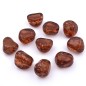 10 perles polygonales en polyrésine 21mm - marron 10 perles polygonales en polyrésine 21mm - marron