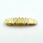 Barrette cheveux métal plissé, 8.5cm - doré