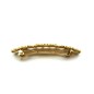 Barrette cheveux métal plissé, 8.5cm - doré