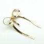 Barrette attache cheveux décorative noeud - doré
