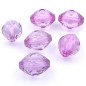 6 perles polygonales en acrylique 30mmx23mm - mauve 6 perles polygonales en acrylique 30mmx23mm - mauve