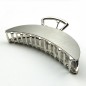 Grande pince cheveux désign croissant de lune 11cm - argent mat Grande pince cheveux désign croissant de lune 11cm - argent mat