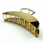 Grande pince cheveux design croissant de lune 11cm - doré brillant