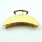 Grande pince cheveux design croissant de lune 11cm - doré brillant
