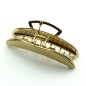 Grande pince cheveux design croissant de lune 11cm - doré brillant