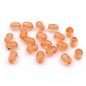 20 perles ovales polyrésine 12mmx8mm orange 20 perles ovales polyrésine 12mmx8mm orange