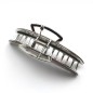 Grande pince cheveux désign croissant de lune 11cm - argent brillant Grande pince cheveux désign croissant de lune 11cm - argent brillant
