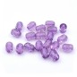 20 perles ovales polyrésine 12mmx8mm violet