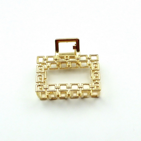 Pince cheveux métal 5cm - doré