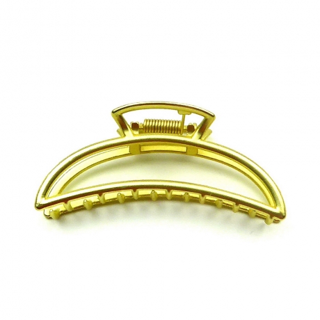 Pince cheveux métal 7.5cm - doré mat