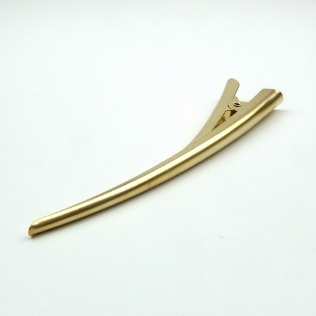 Pince cheveux concorde métal 12cm - doré mat