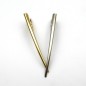 Pince cheveux concorde métal 12cm - doré mat