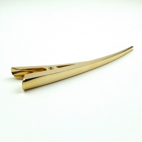 Pince cheveux concorde métal 12cm - doré