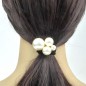 Barrette attache cheveux décorative perles nacrées