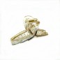 Pince cheveux transparente strass 7cm - cristal