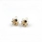 Lot de 2 petites pinces cheveux fleur transparentes - noir Lot de 2 petites pinces cheveux fleur transparentes - noir