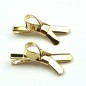 Pince cheveux 6cm noeud - doré