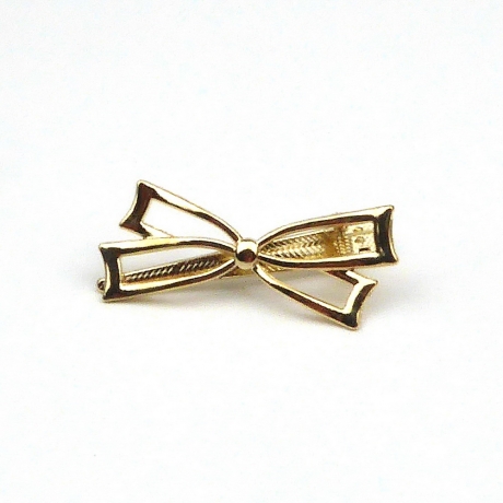 Pince cheveux noeud 6cm - doré