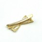 Pince cheveux noeud 6cm - doré Pince cheveux noeud 6cm - doré