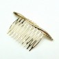 Peigne de côté métal 10 dents, 8cm - doré Peigne de côté métal 10 dents, 8cm - doré