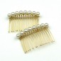Peigne de côté perles 15 dents 6cm - doré Peigne de côté perles 15 dents 6cm - doré