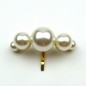 Barrette attache cheveux décorative perles nacrées